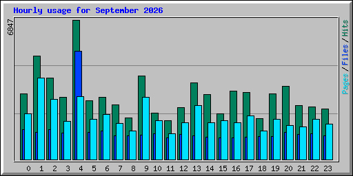 Hourly usage for September 2026