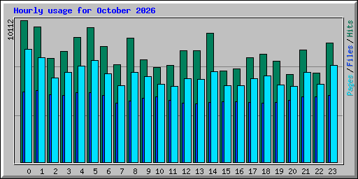 Hourly usage for October 2026